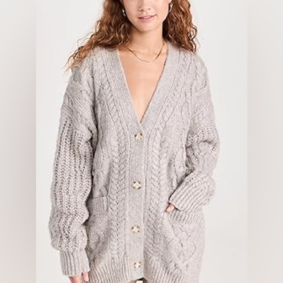 Astr Sweaters - Astr Wool blend oversized cardigan